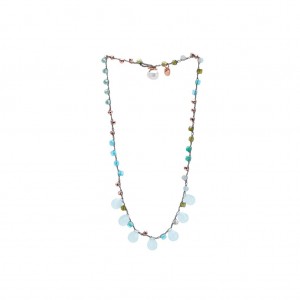 Collana uncinetto con Gocce